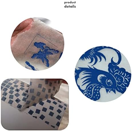 6pcs decalques de cerâmica cerâmica cerâmica transferência de argila Esmalte de papel subavaludo papel