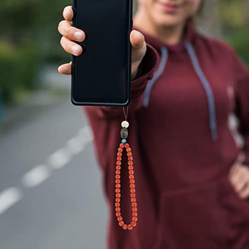 ABAODAM ID Bracelet Phone Phone Stones Gem Stones Beads Phone Chain Wrist Bracelete Charme Charme Smartphone