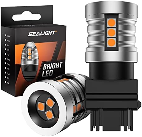 Lâmpada de sinal de giro Sealight 3156, 3156 lâmpadas LED âmbar 1000lm Luzes reversas super brilhantes,