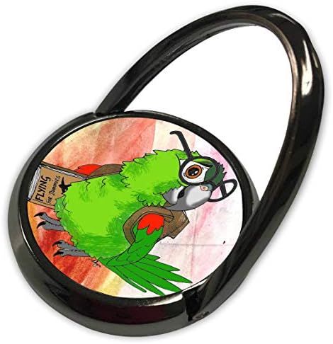 3drose Skye Elizabeth Designs - Hahns Macaw com óculos - anel de telefone
