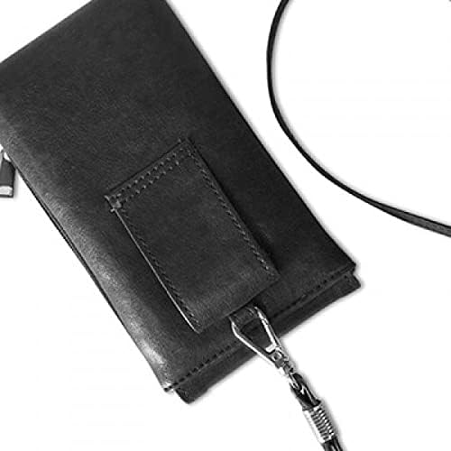 Universo e Alien Cyclops Monster Phone Wallet bolsa pendurada bolsa móvel bolso preto
