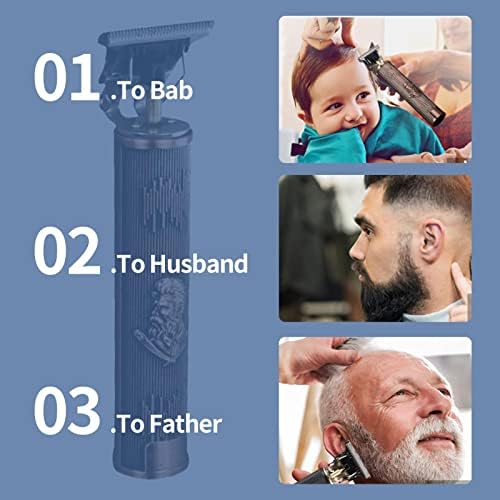 Aparador de cabelo elétrico de cabelo masculino de Hulzogul, aparador de cabelo profissional para homens, barbear elétrico Easy Trim, Usb recarregável aparador de barba de cabelo, para cabeleireiros e família