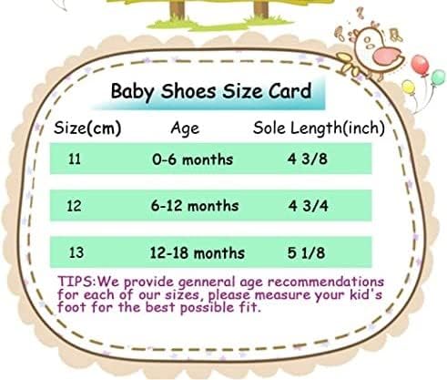 UNISSIMEX-Baby Baby Berço de berço macio Sapatos recém-nascidos Anti-menino neutro menina de 0 a 18 meses de desgaste da festa.