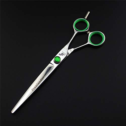 Dicas de redondos XJPB Pet Scissors Definir tesoura e aparador facial tesouras curvas para cabelos curtos longos