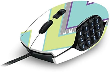 MightySkins Skin Compatível com Mouse Logitech G600 MMO Gaming - Chevron pastel | Tampa protetora, durável