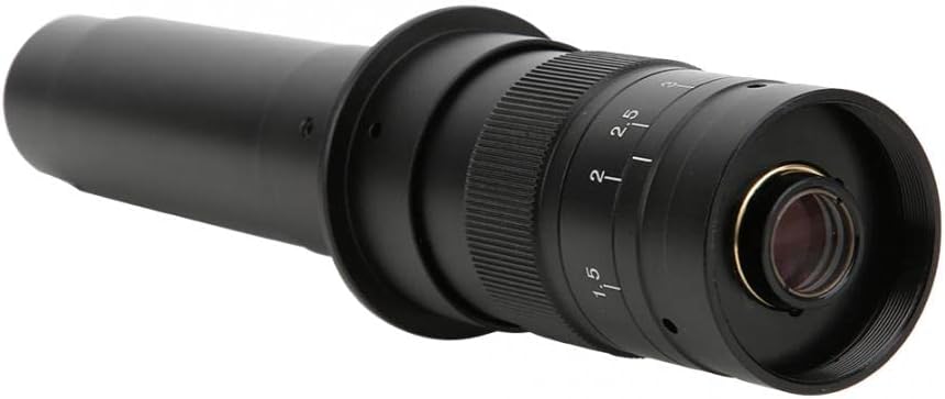 Guoshuche 10x-300x ajustável 25mm Zoom C-Mount Lens Microscópio Industrial Microscope Camera Lens para observação natural/inspeção de peças