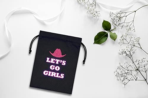Sacos de presentes de ressaca de sacolas de despedida de despedida de solteira, lets Go Girls Neon