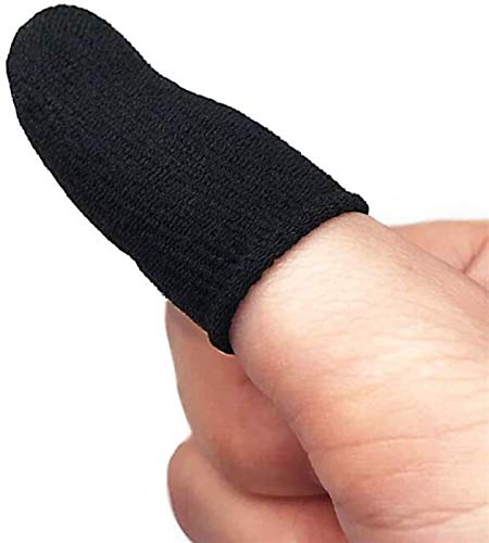 XJXJ 10PCS Gaming Sleeve de capa de toque dedo Cots de manga de dedos Anti Sweat Sweat Sweet