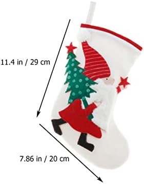 PretyZoom Fabric Bag Claus Xmas de rena Knit Bolsas de Natal Multi-Padris Padris Padrões Decoração