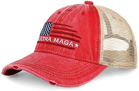 Chok.lids Ultra Maga Trump 2024 Make America Great Again Trucker Cap for Men Campaign Rally Baseball Hats Design patriótico Design