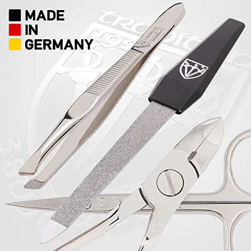 3 Espadas Alemanha - Qualidade da marca Kit de grooming de pedicure de 11 peças para cuidados com