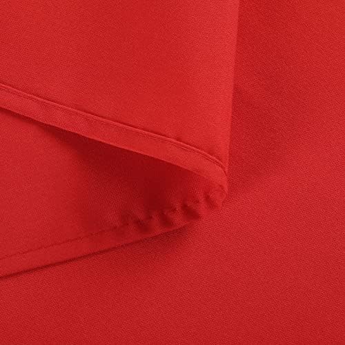 Cortina de pano de fundo de 10 pés x 8 pés cortina de cenário de poliéster vermelho para festas