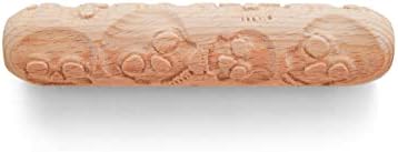 Rolos de mão de madeira cerâmica, rolo de textura da cerâmica, palito de argila, crânio