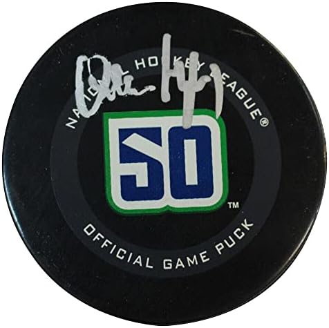 Quinn Hughes autografou o Vancouver Canucks Hockey Fanatics 35447 - Pucks autografados da NHL
