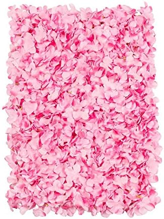 Painel de cenário de parede de flor de flor de seda - 16 x 24 | Rosa | 1 pc