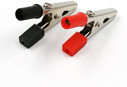 Akoak 20pack 50mm Manças plásticas Probem de metal jacaré metal clipes conector conecte o plugue