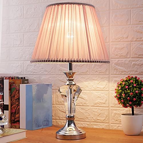 Lâmpada de cabeceira luminária de mesa nórdica quarto de cristal lâmpada de mesa quente moda romântica criativa