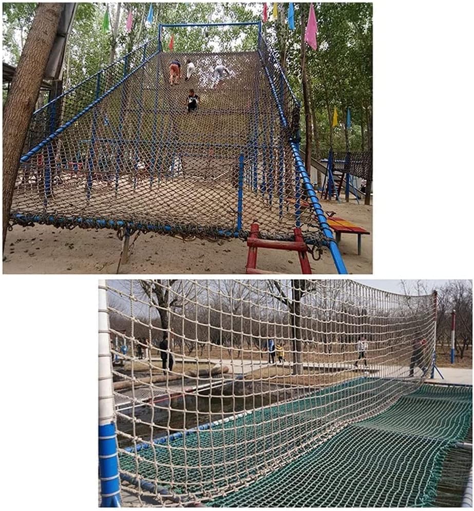 Rede de escalada Ouyoxi para crianças, redes de segurança, rede de proteção, material de cargo de escalada de material de fibra de poliamida, para playground de jardim externo, carga máxima de 300 kg, 1 * 1m （3,3 * 3.