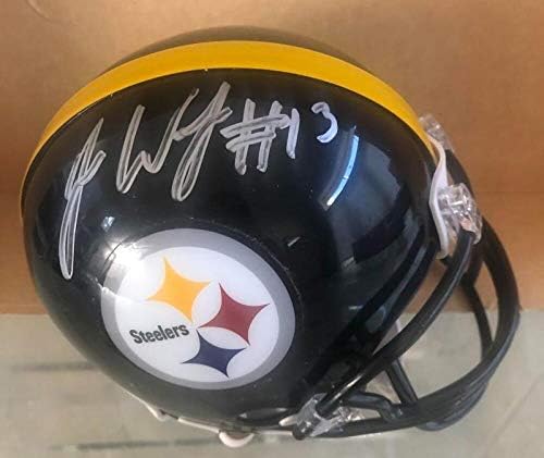 James Washington Pittsburgh Steelers assinou o Mini Capacete Auto -Auto -Testemunha JSA