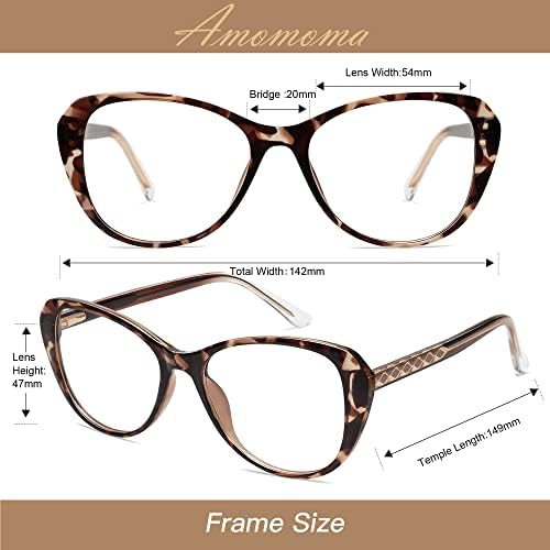 Óculos de leitura da moda para mulheres Spring Hinge retro elegante e fofo leitor feminino claro +1.00 AM6020A