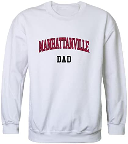 W Republic Manhattanville College Valiants Papai Fleece Crewneck Pullover Sweatshirt Charcoal