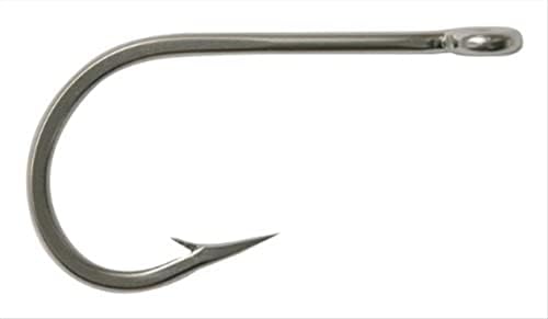 Mustad 7691S Big Game Southern e Atum Stainless Stones Forged Fishing Hook | Equipamento de equipamento de gancho de peixe | Ponto de faca de anel cônico