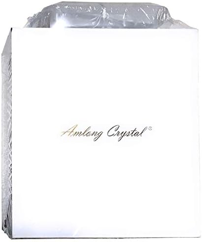 Amlong Crystal sem chumbo duplo antiquado de cristal vidro de uísque - design clássico elegante, 9 oz,