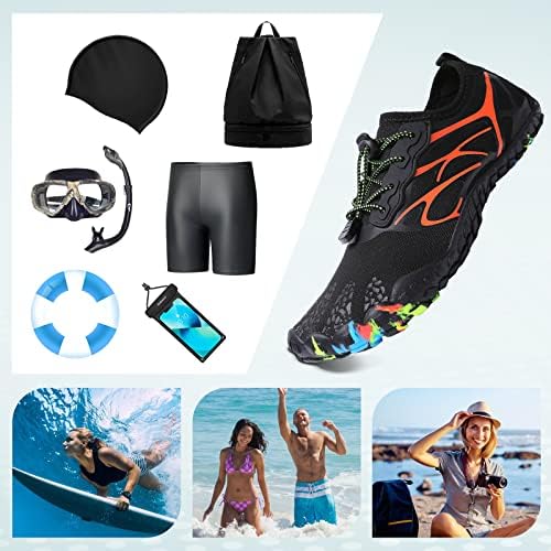 Sapatos de água de ziitop para homens mulheres praia Sapas de piscina de escalada de rochas descalça, meias de