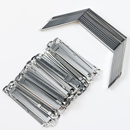 Conjuntos de prendedores de papel de ponta de metal Binditek, capacidade de 2,1 polegadas, base