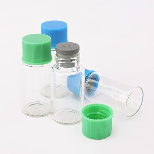 Csfglassbottles 44pcs 5ml amostragem líquida clara amostra de amostra de colchão de borracha garrafas