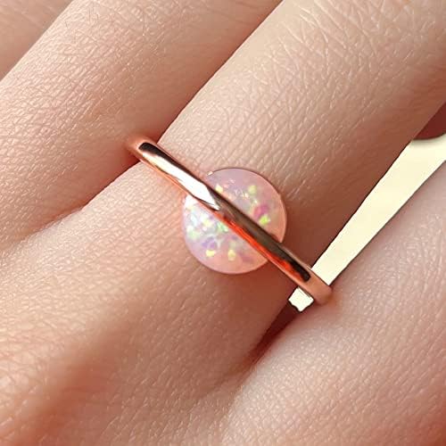 2023 New Women's Geométrico Opal Anéis de noivado Anéis de noivado Anéis para todas as mulheres Bunny