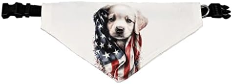 America Design Pet Bandana Collar - Print Scondf Collar - Graphic Dog Bandana - XL
