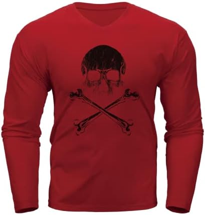 Camisetas de treino de h hyfol para homens umidade wicking skull gressão de pescoço de pescoço de esportes de manga