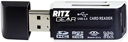 Ritz Gear Dual USB SD Card Reader 4 em 1 SD Memory Card Reader USB 2.0
