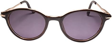 Clássico retro indie da velha escola marrom rodada 1.50 lendo óculos de sol