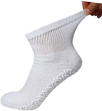 6 pares de meias de bairro de algodão diabético não esquiadores com tampo sem ligação