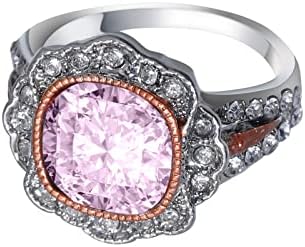 2023 Novo anel de pedra redondo jóias brilhantes jóias de zircão jóias brancas anéis engajados anéis de banda grossa para mulheres