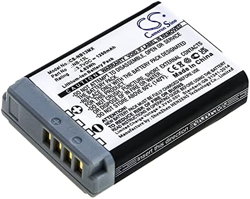 Substituição da bateria para PowerShot SX620HS PowerShot G5X PowerShot G5X M2 PowerShot SX730HS NB-13L
