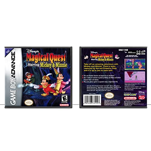 A Magical Quest da Disney, estrelada por Mickey & Minnie | Game Boy Advance - Caso do jogo apenas - sem