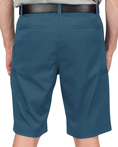 Shorts de golfe de carga para homens - ajuste seco, bolsos grandes, leves, alongamentos de umidade, alongamento