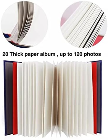 Álbum de fotos de kfjbx scrapbook capa de veludo páginas grossas com filme protetor salvar imagens