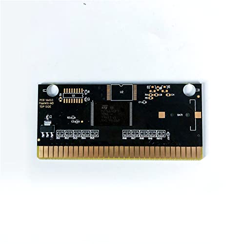 ADITI Mystical Fighter - USA Label Flashkit MD Electroless Gold PCB Card para Sega Genesis Megadrive Console