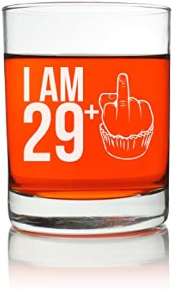 Feliz aniversário Cupcake 29+1 = 30 - Scotch, Whisky & Bourbon Rocks Glass - Obtenha um presente de