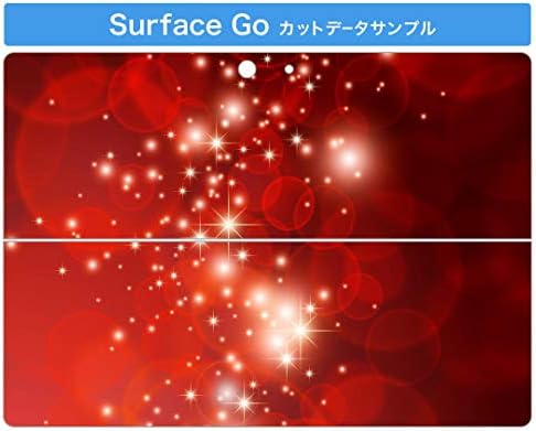 capa de decalque de igsticker para o Microsoft Surface Go/Go 2 Ultra Thin Protective Body Skins 000240 Red Glitter Polka