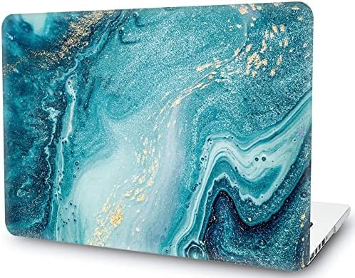 Tampa dura de mármore azul compatível com caixa MacBook Retina 12 polegadas, caixa de casca dura de laptop de plástico AMCJJ