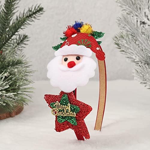 Bandeira de natal catery xmas arco de cabelo fofo Papai Noel Banda de cabelo de férias de Natal acessórios
