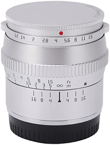 Lente prata 50mm f1.2 fx baioneta grande abertura micro slr lente retrato para fujifilm para câmeras