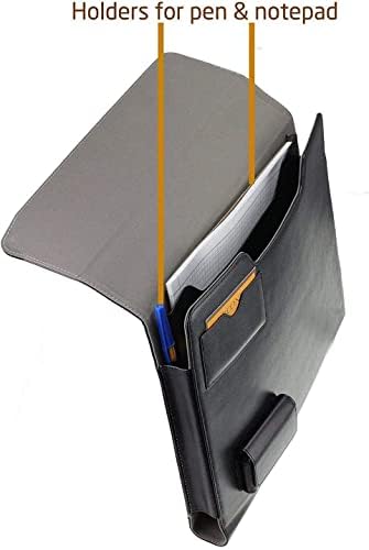 Broonel Black Leather Folio Case - Compatível com Lenovo ThinkPad T590 15,6 polegadas