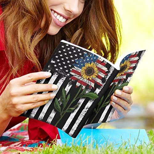 Yexiatodo girassol sirflower capa durável capa decorativa livro protetor de notebook American