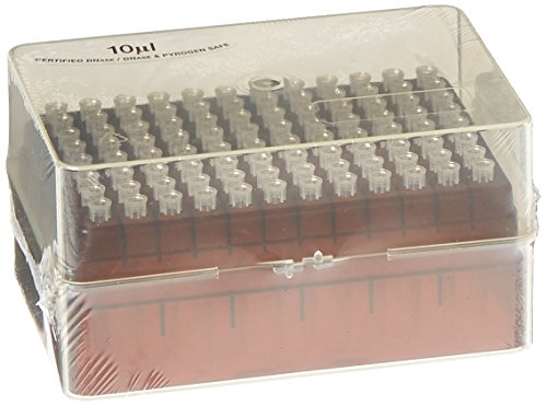 Sartorius 783201 Pipeta de filtro com folga de ar comum, bandeja única, estéril, cinza, faixa de volume de 0,1-10 µl, comprimento de 46 mm